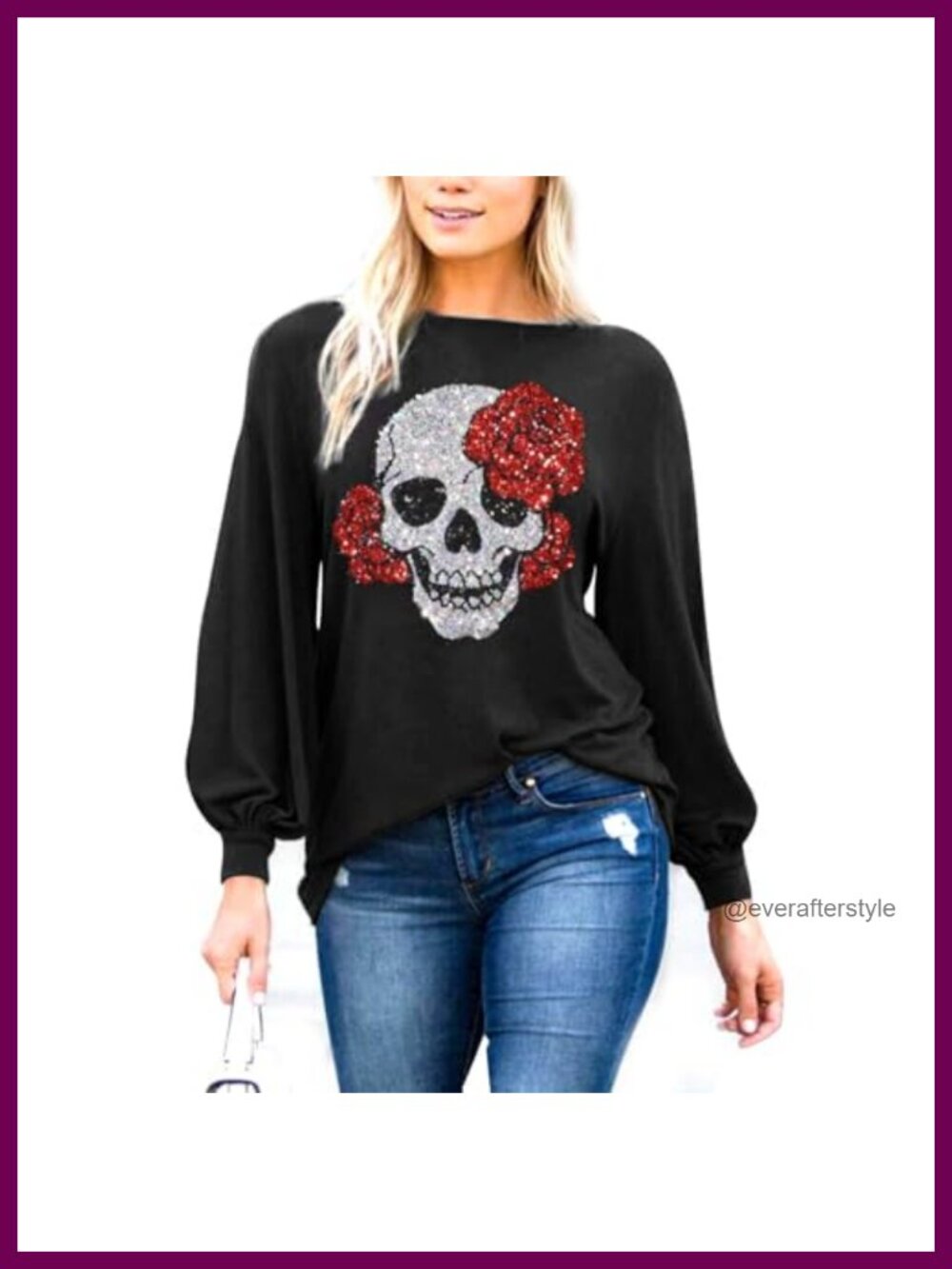 Loose Fit Long Sleeve Cotton Blend Boat Neck Casual Pullover Tunic